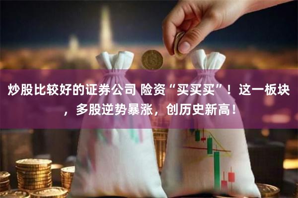 炒股比较好的证券公司 险资“买买买”！这一板块，多股逆势暴涨，创历史新高！