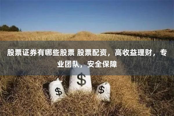 股票证券有哪些股票 股票配资，高收益理财，专业团队，安全保障